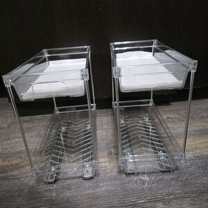 Adjustable Spice Rack Organizer - CLEAR & STAINLESS STEEL